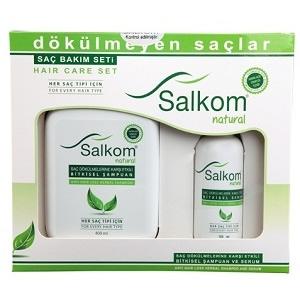 Salkom Natural Şampuan ve Serum İkili Özel Set